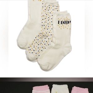 Kate Spade bridal socks(1box)+bridesmaid socks (2 boxes)